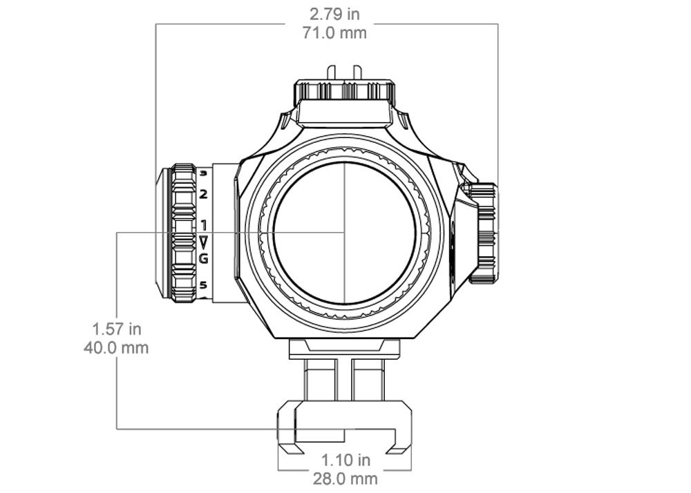 VICTOPTICS C1 4x32 Etched Glass Prism Rifle Scope – Image 12