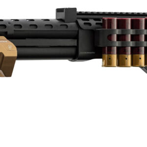 GOLDEN EAGLE Réplique de fusil à pompe M870 Strike Industries noire et tan