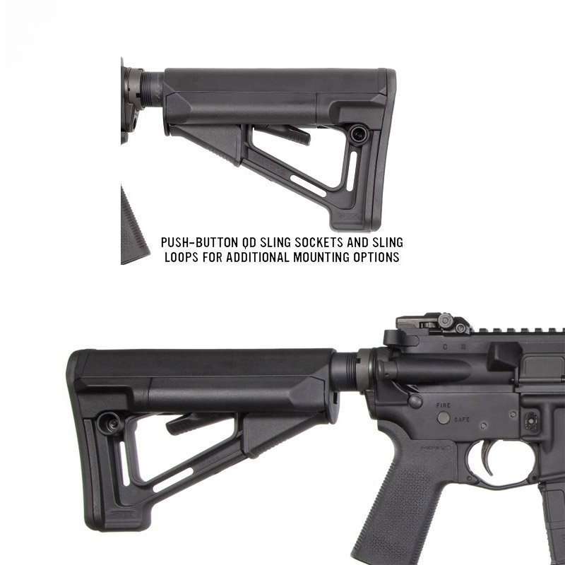 MAGPUL Crosse Mil-Spec STR Noir : MAG470-FDE – Image 5